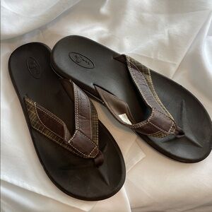 Stylish Men's Brown Flip-Flops Sanuk’s